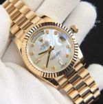 Best Copy Rolex Day-Date 36 Rose Gold White MOP Presidential Watch